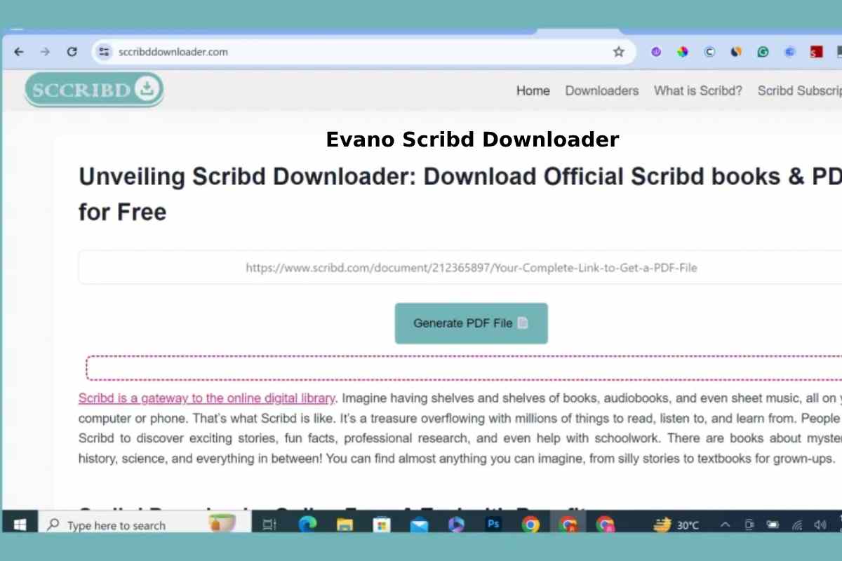 Evano Scribd Downloader: Access Paid Content