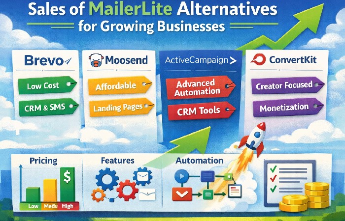 Sales of MailerLite Alternatives for Growing Businesses