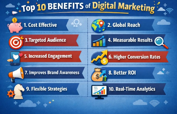 Top 10 Benefits of Digital Marketing