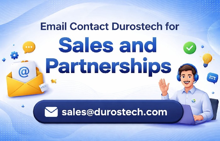 Email Contacts Durostech for Sales and Partnerships