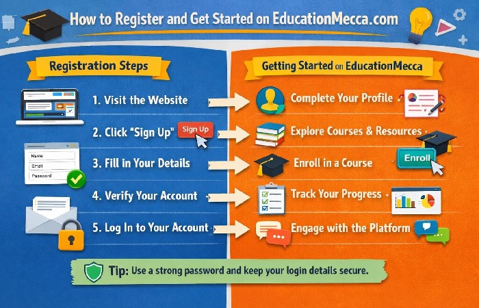 How to Register and Get Started on EducationMecca.com