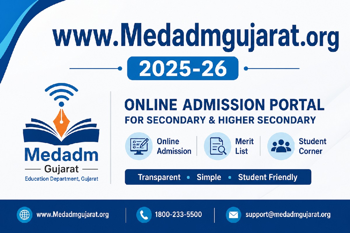 Gujarat NEET UG Counseling of www.Medadmgujarat.org 2025-26 Registration in India