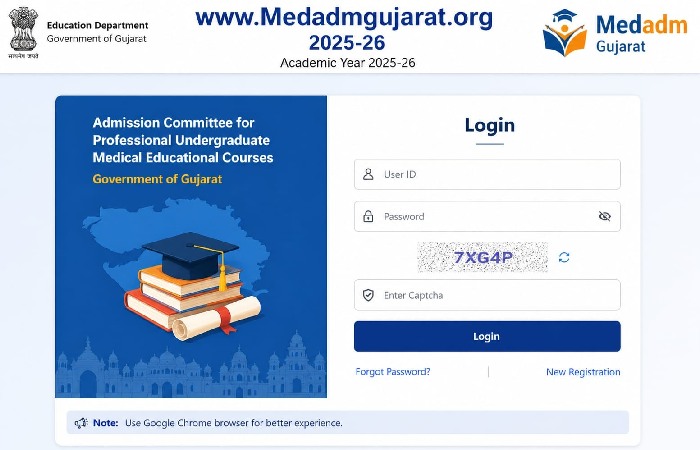 www.Medadmgujarat.org 2025-26 in India Login