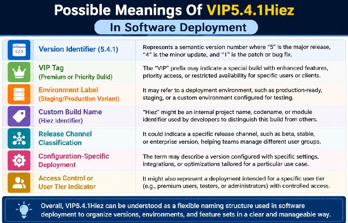 Possible Meanings Of VIP5.4.1Hiez In Software Deployment