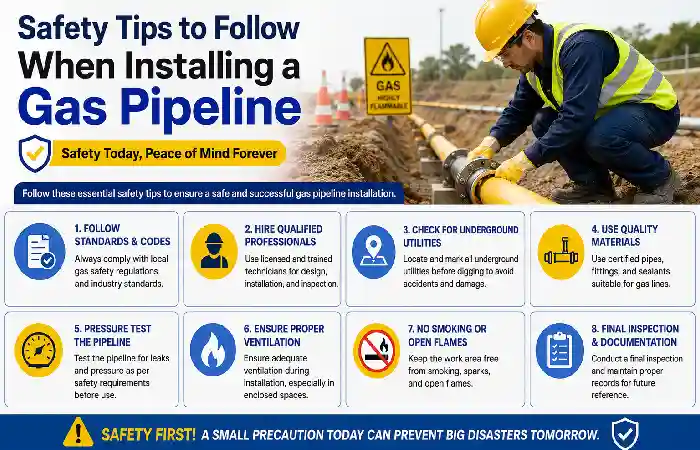 safety tips to follow gas pipeline
