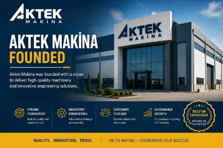 AktekMakina.com.tr Founded: Company History, Growth & Manufacturing Expertise