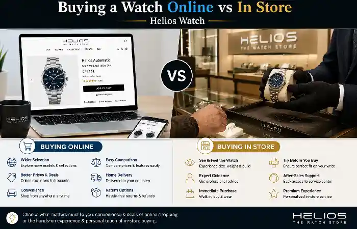 buying a watch online vs store