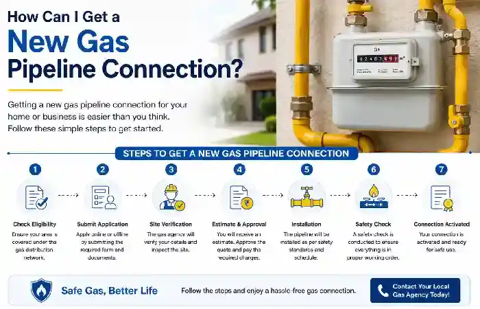 get a new gas pipelines connection