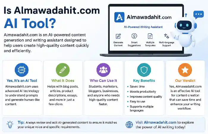 is almawadahit .com an ai tool