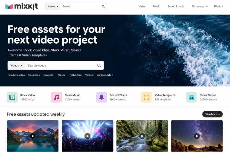 Mixkit: Free Stock Videos, Music, Sound Effects and Templates