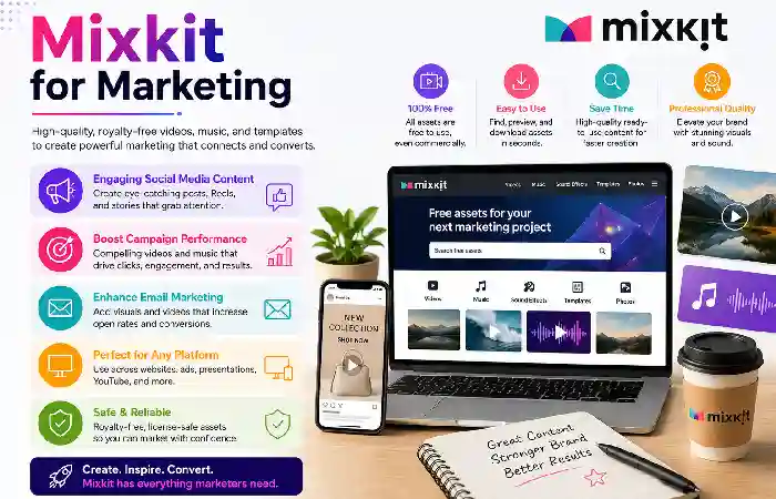mixkit for marketing