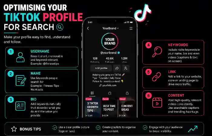 optimising your tiktok profile