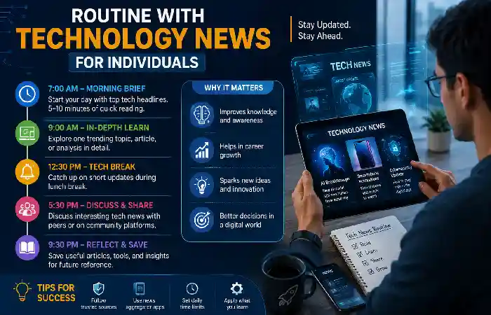 rountine with technology news