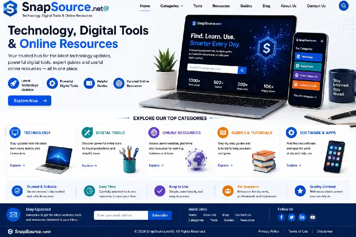 SnapSource.net@: Technology, Digital Tools & Online Resources