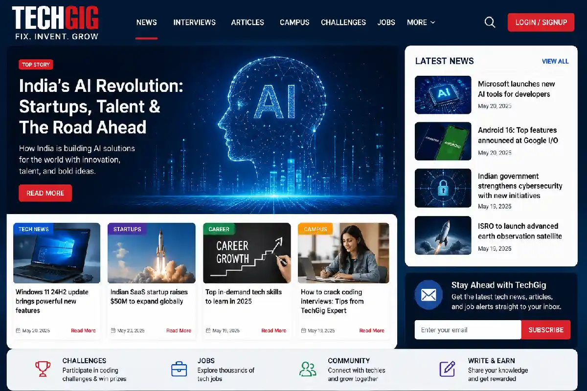 TechGig News: A Guide to Technology, AI and IT Industry Updates