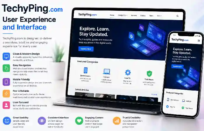 techyping.com user experiences and interface