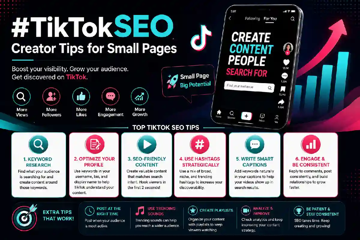 #TikTokSEO Creator Tips for Small Pages