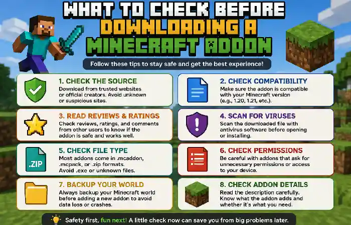 what to check before downloading minecraft