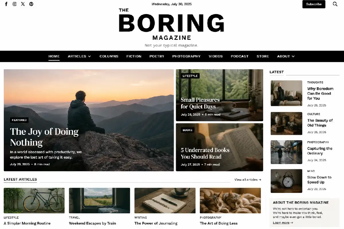 www TheBoringMagazine.com: Exploring Technology, Digital Trends and Modern Life